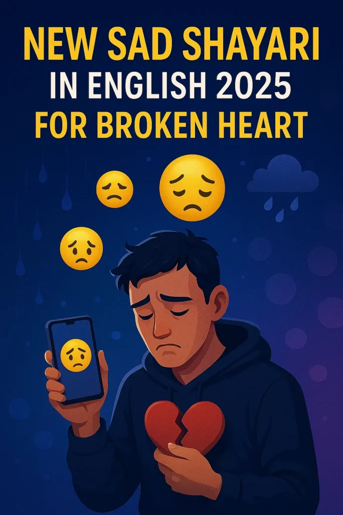 NEW SAD SHAYARI IN ENGLISH 2025 FOR BROKEN HEART